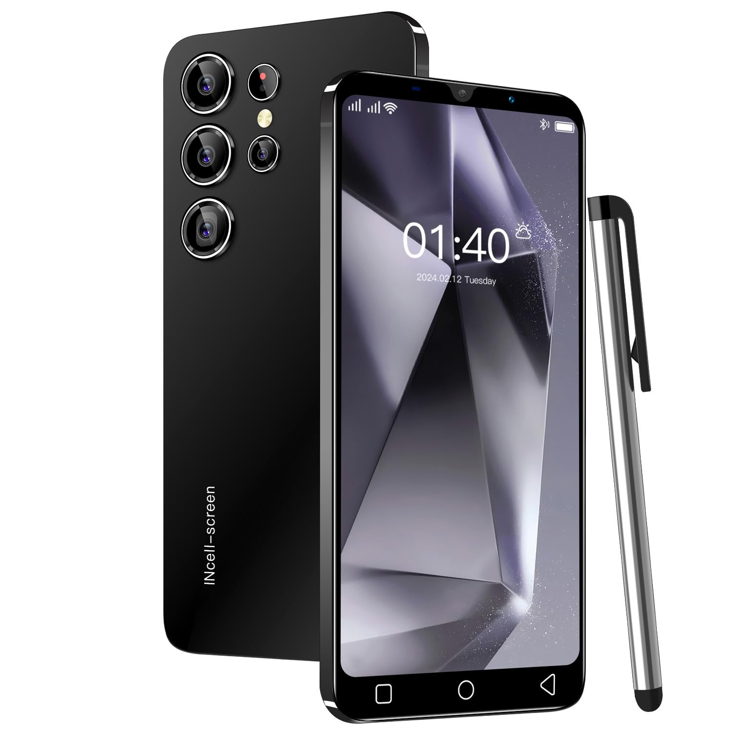 J24Ultra Smartphone 5.0” – Dual SIM, 1GB/16GB + 128GB, Android 9, Face ID, WiFi, GPS, 3G (Nero)