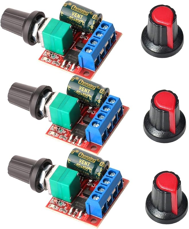 Gebildet 3db PWM motor szabályozó 5-35V 5A LED kijelzővel fordítható