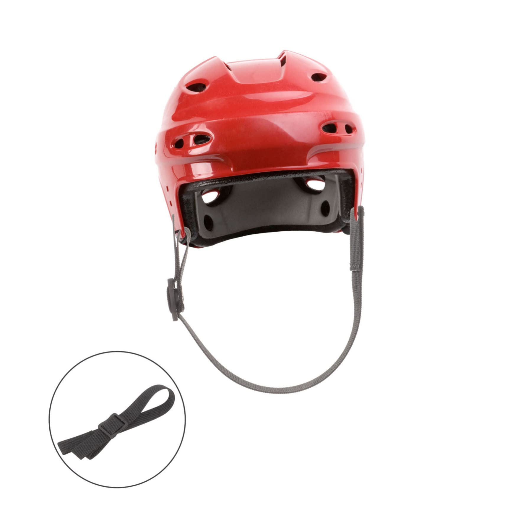 ibasenice Correa de Barbilla para Casco de Hockey Resistente y Confortable Accesorio Deportivo para Hockey y Otros sobre Hielo y Béisbol Negro