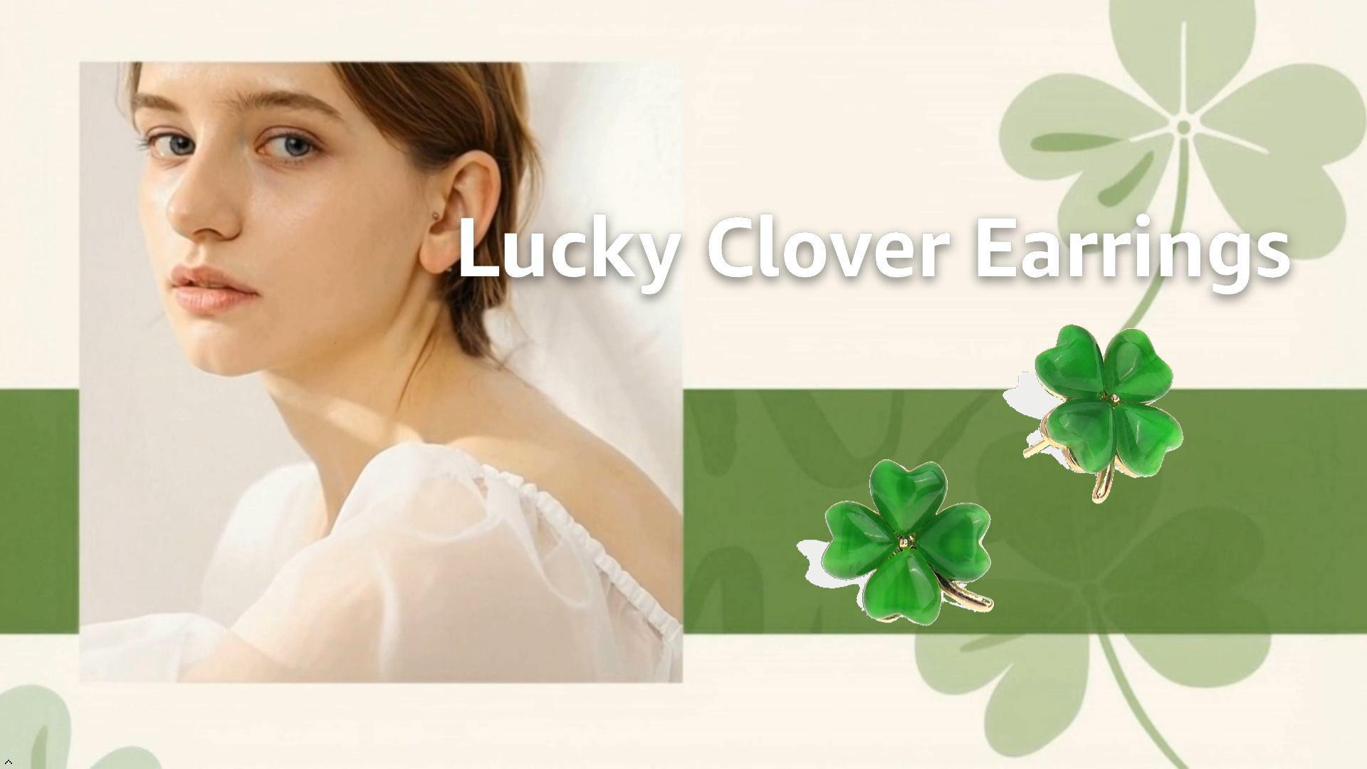 Amazon.com: Jean Beau Green Clover Shamrock Necklaces for Women St