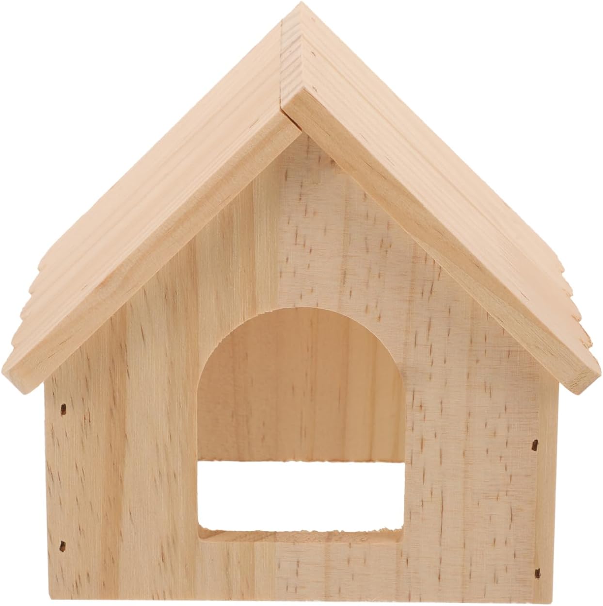 POPETPOP Wooden Hamster Hideout House for Small Pets Multi-Chamber Design Cozy Hideaway for Hamsters Guinea Pigs Ferrets and More Small Animal Habitat D Cor
