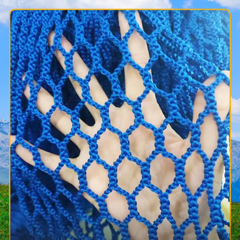 Filet d'escalade bleu 2x5m double couche de sécurité pour cabane - 5