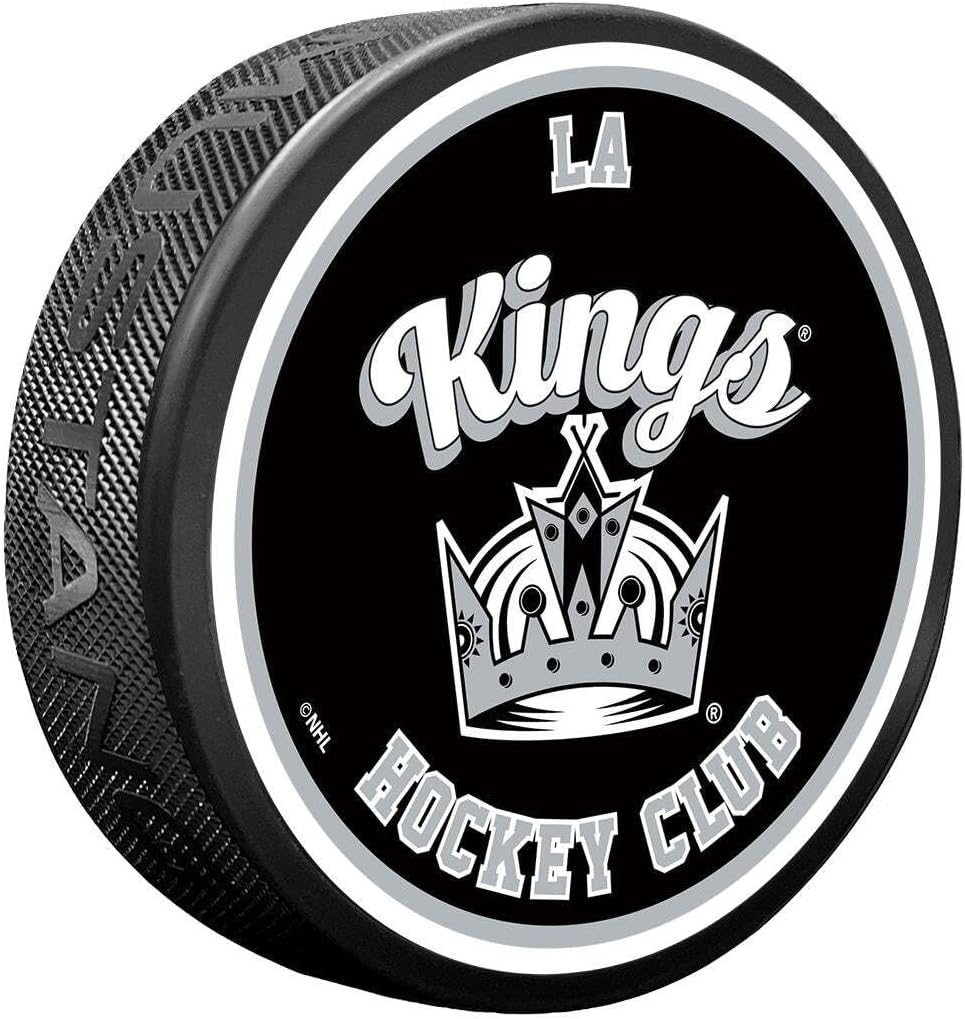 Sports Decor LA Kings Puck | Retro Script