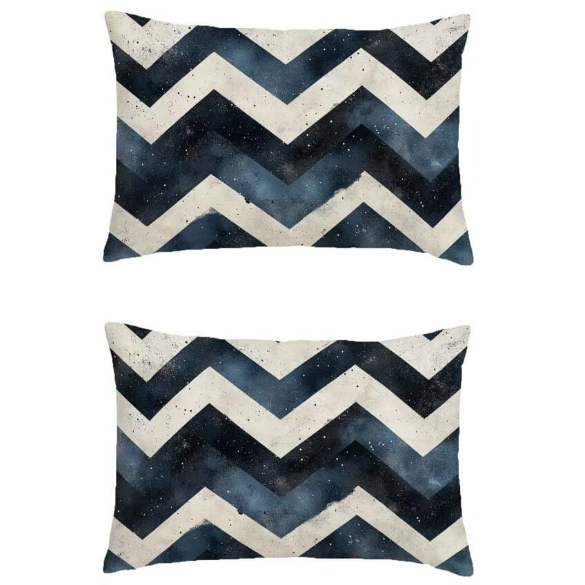 Housse coussin 60x80cm lin impermeable de qualite superieure double face pour decoration maison