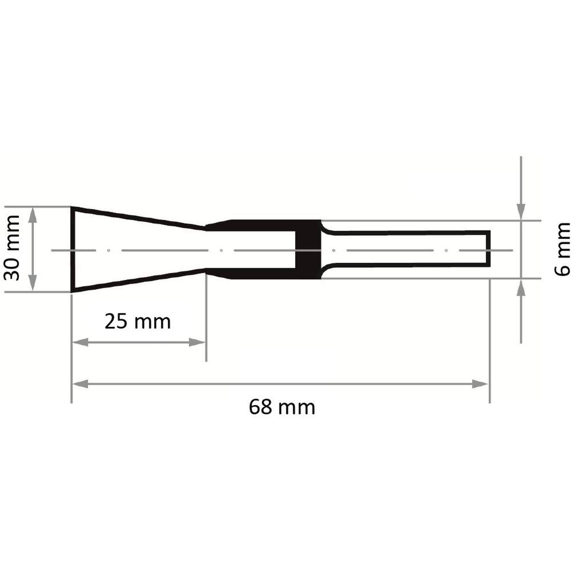 10x LUKAS spazzola metallica BPSW per acciaio 30x25 mm per trapani