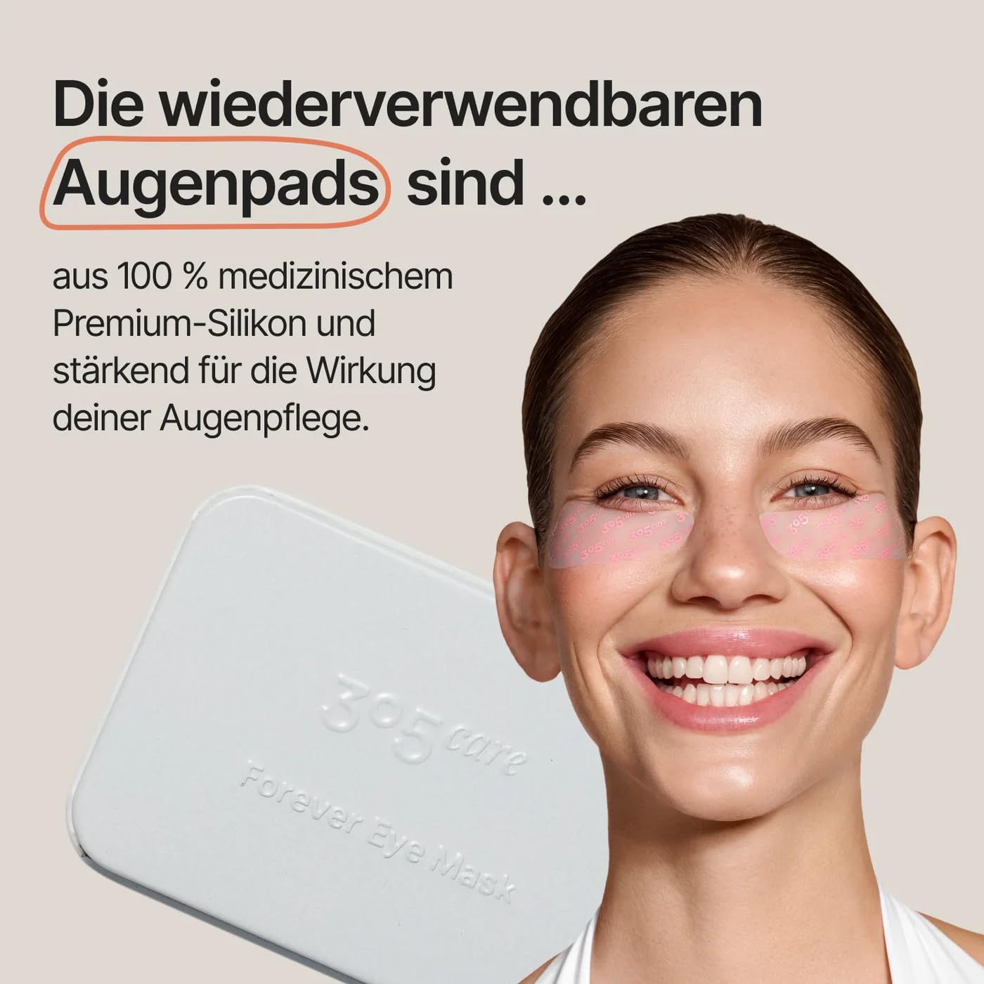 Morning Glow Eyecare Duo, Augencreme mit wiederverwendbaren Augenpads, Feuchtigkeitsspendende Augenpflege für alle Hauttypen