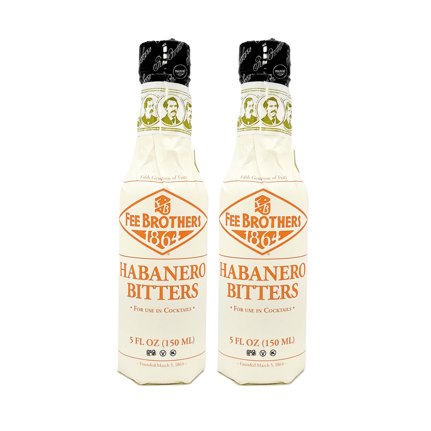 MULMEHË Fee Brothers Habanero Bitters Gift Bundle, 2 Bottles