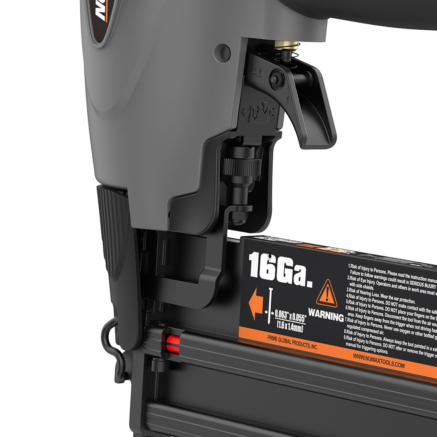NuMax SXL31 Pneumatyczna gwoździarka i zszywacz 3 w 1, 16 Gauge, 18 Gauge, ergonomiczny i lekki pistolet do paznokci, bez końcówki marcowej do wykończenia, gwoździ i zszywek