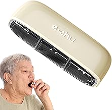 Dispensador de comprimidos com compartimentos - Caixa organizadora de medicamentos para viagens | Recipientes compactos reutilizáveis para medicamentos, bolso para comprimidos para Hochei