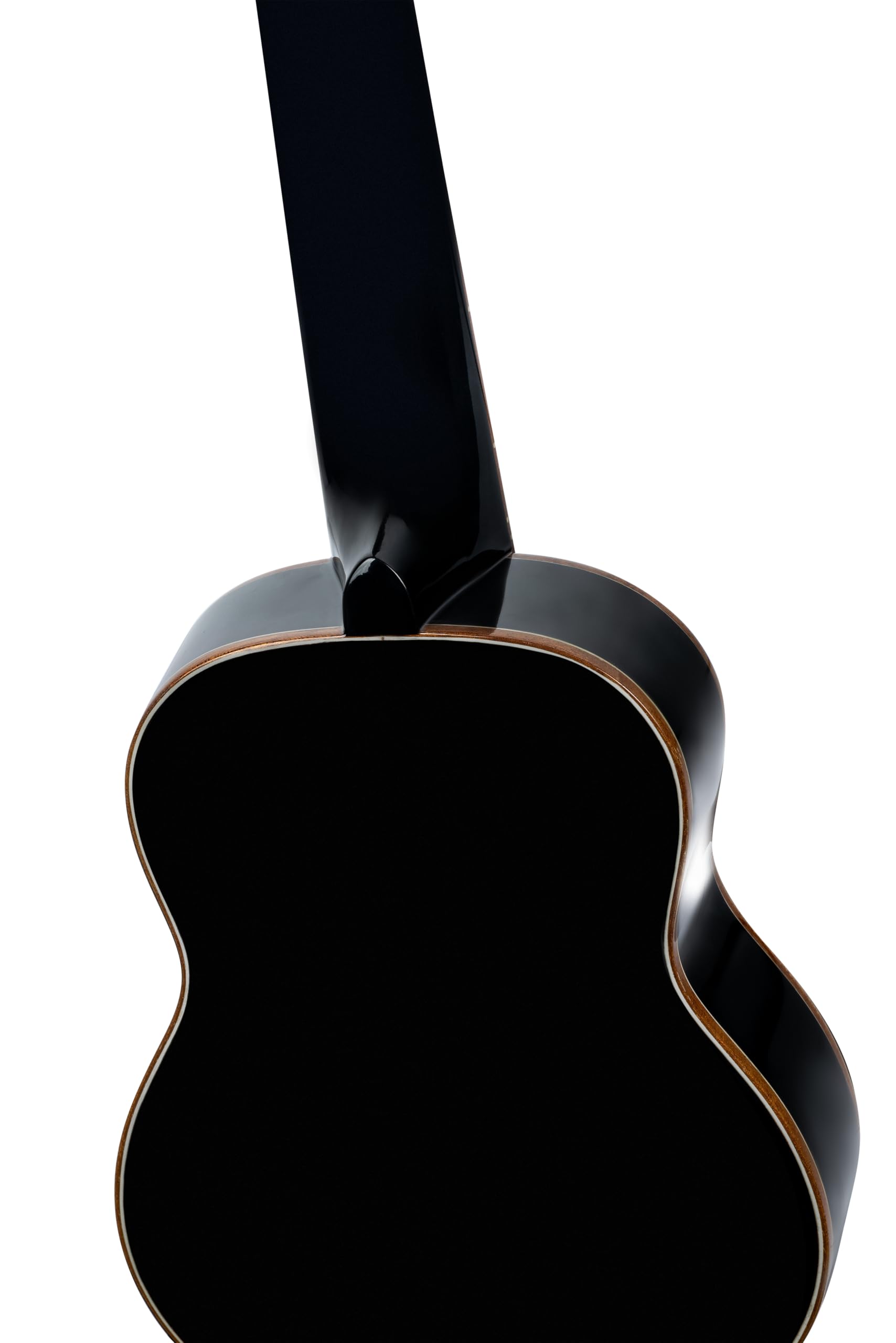 Ortega Guitars Ukulele Soprano Acustico – Onyx Series – Gig Bag Inclusa – Abete Rosso / Mogano, Black (RUOX-SO)
