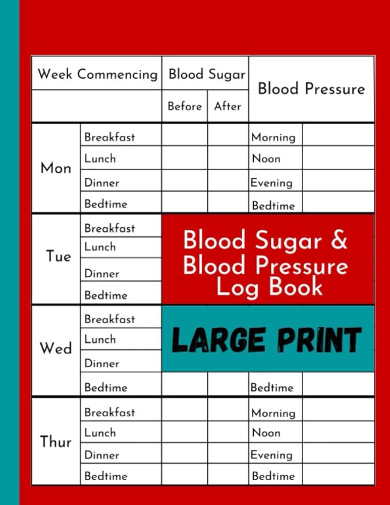 blood-sugar-blood-pressure-log-book-large-print-glucose-log-book-for-seniors-women-simple-daily-blood-sugar-log-to-record-and-monitor-diabetes-for-52-weeks-4diabetes-k-ind-amazon-com for Blood Sugar Diary Printable Free Blood Sugar & Blood Pressure Log Book Large Print: Glucose Log Book for Seniors & Women Simple Daily Blood Sugar Log to Record and Monitor Diabetes For 52 Weeks: 4Diabetes, K-ind: Amazon.com: for Blood Sugar Diary Printable Free