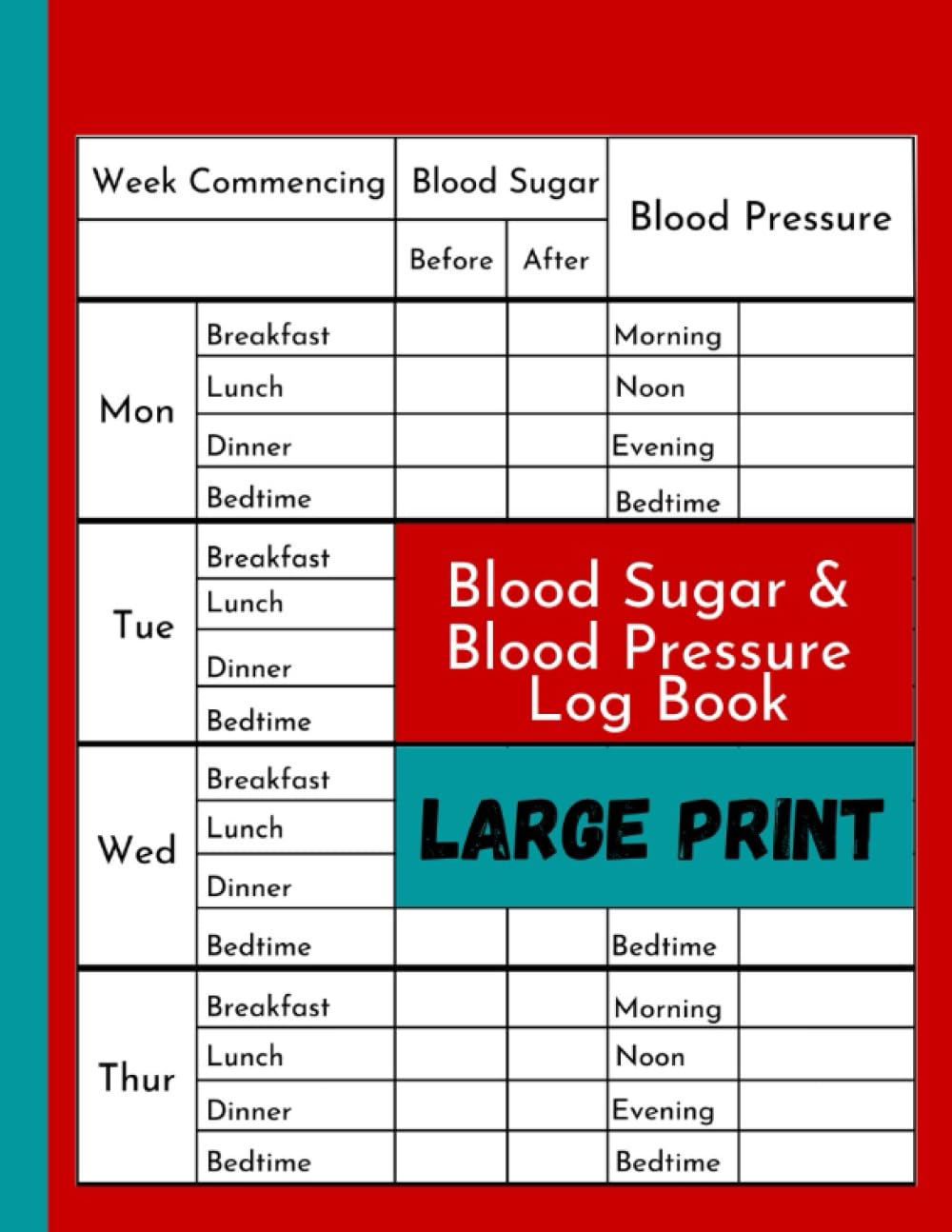 blood-sugar-blood-pressure-log-book-large-print-glucose-log-book-for-seniors-women-simple-daily-blood-sugar-log-to-record-and-monitor-diabetes-for-52-weeks-4diabetes-k-ind-amazon-com for Free Printable Diabetic Log Sheets Blood Sugar & Blood Pressure Log Book Large Print: Glucose Log Book for Seniors & Women Simple Daily Blood Sugar Log to Record and Monitor Diabetes For 52 Weeks: 4Diabetes, K-ind: Amazon.com: for Free Printable Diabetic Log Sheets