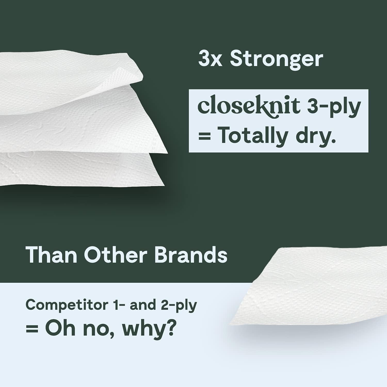 Toilet Paper Bulk Pack, 24-Roll - 3 Ply Bath Tissue with 237 Sheets per Roll - Septic-Safe and Eco-Friendly by CloseKnit