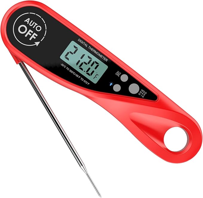 Review VAZESWIN Food Thermometer for Cooking, Digital Instant Read Meat Thermometer for Oil Deep Fry BBQ Grill Smoker, IP67 Waterproof Kitchen Thermometer with Large Backlight LCD and Magnet (Red) Review VAZESWIN Food Thermometer for Cooking, Digital Instant Read Meat Thermometer for Oil Deep Fry BBQ Grill Smoker, IP67 Waterproof Kitchen Thermometer with Large Backlight LCD and Magnet (Red)