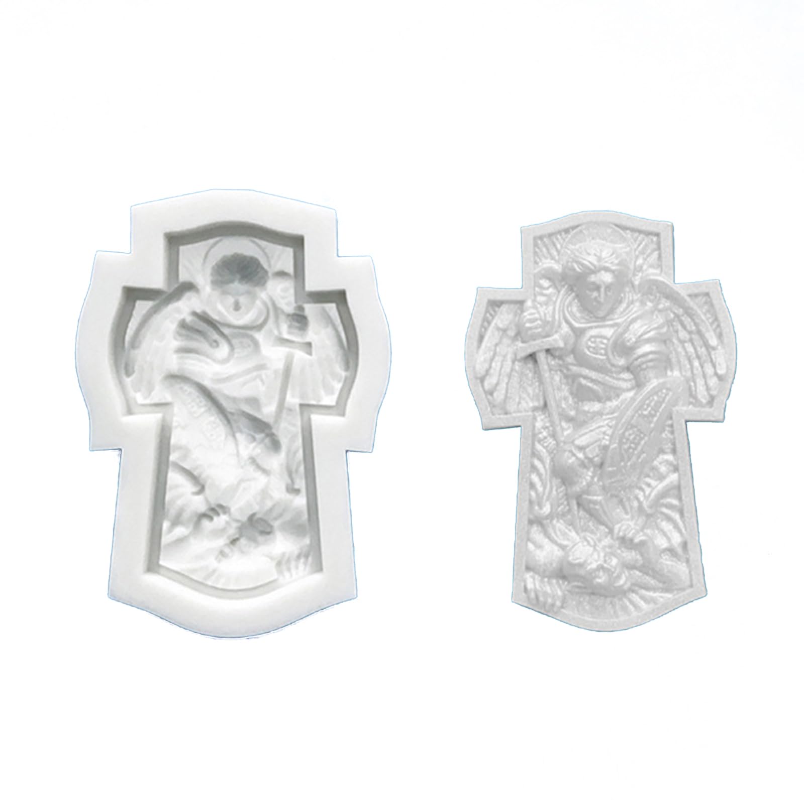 COOLHOOD Angel Embossed Baking Molds Silicone for Easy Releases Chocolate Fondant Craft Projects Angel Relief Pendants Silicone Molds