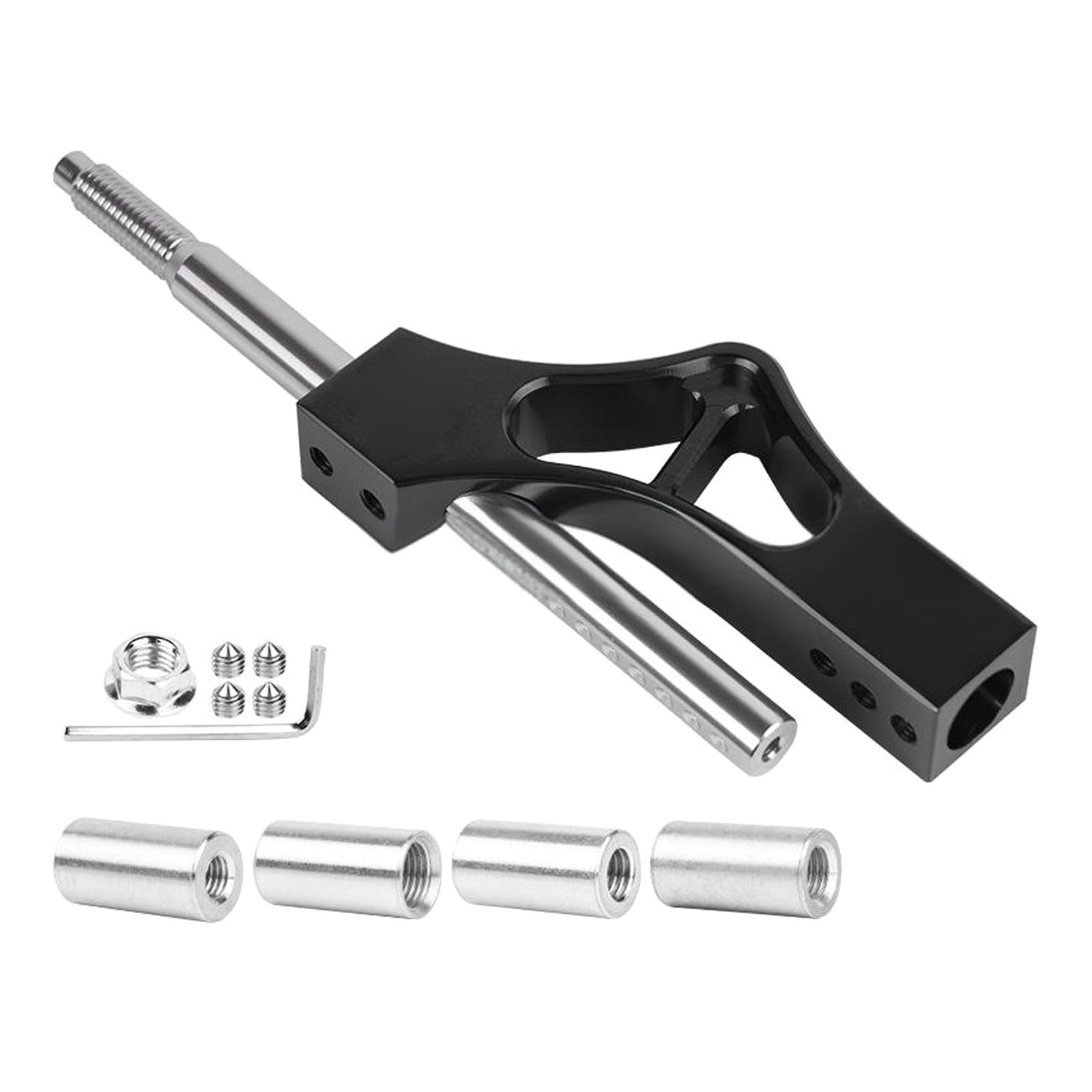 KACCDE Length Car Shifter Arm Adjustable Gear Shifts Knobs Enhances Ergonomics for Taller Drives & Car Enthusiasts Modification Enthusiasts