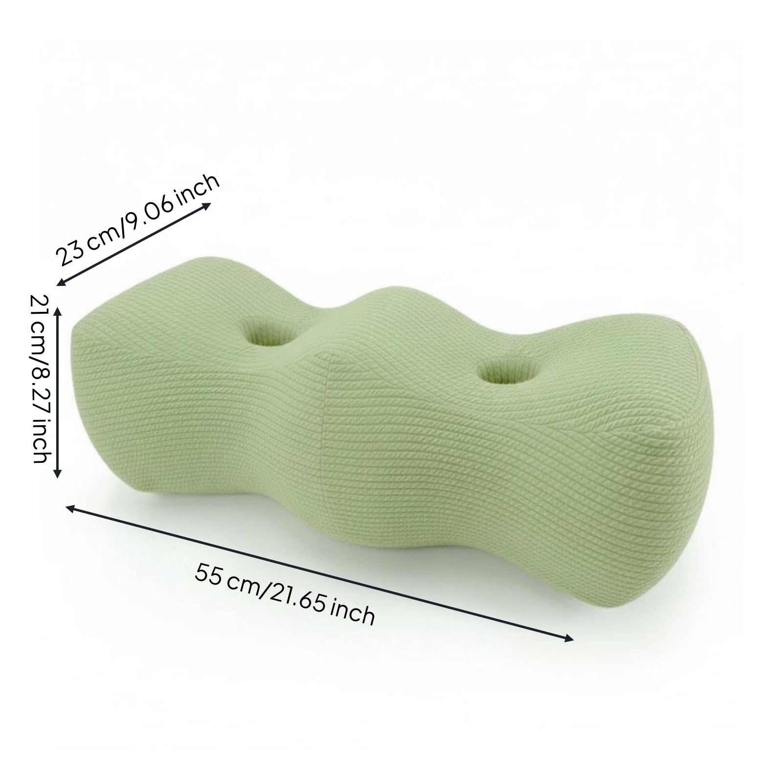 Qianly Almohada para Piernas de Espuma Viscoelástica Soporte Cómodo Cojín Postural para Dormir Transpirable Descansar, Azul Marino