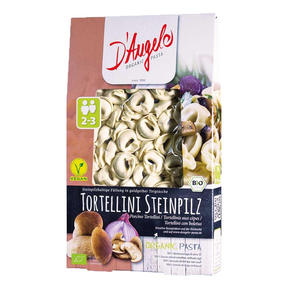 D'Angelo - Tortellini SteinpilzTeigware mit steinpilzhalt. Füllung - 0,25 kg - 10er Pack