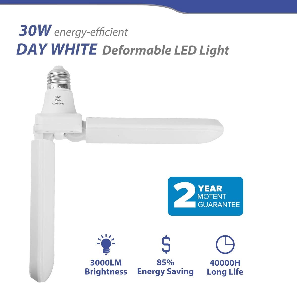 🔥 Cashback up to 70% Hurricom LED Garage Light, 30W Deformable Garage Ceiling Light 3000LM E26 / E27 6000K-6500K Daylight High Bay Light Utility Shop Light for Workshop Barn Warehouse Basement Crazy Deals Hurricom LED Garage Light, 30W Deformable Garage Ceiling Light 3000LM E26 / E27 6000K-6500K Daylight High Bay Light Utility Shop Light for Workshop Barn Warehouse Basement