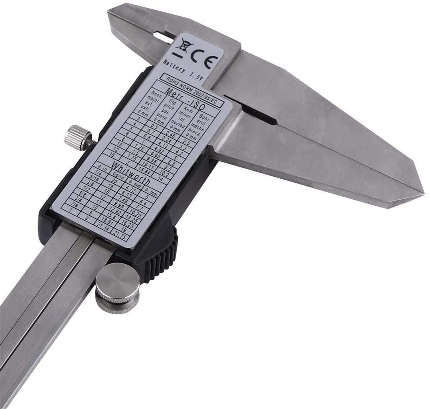 Cyfrowy zacisk, wysoka dokładność 0-300mm Steel Elektroniczny Digital Duży wyświetlacz LCD Wiernik Mikrometr