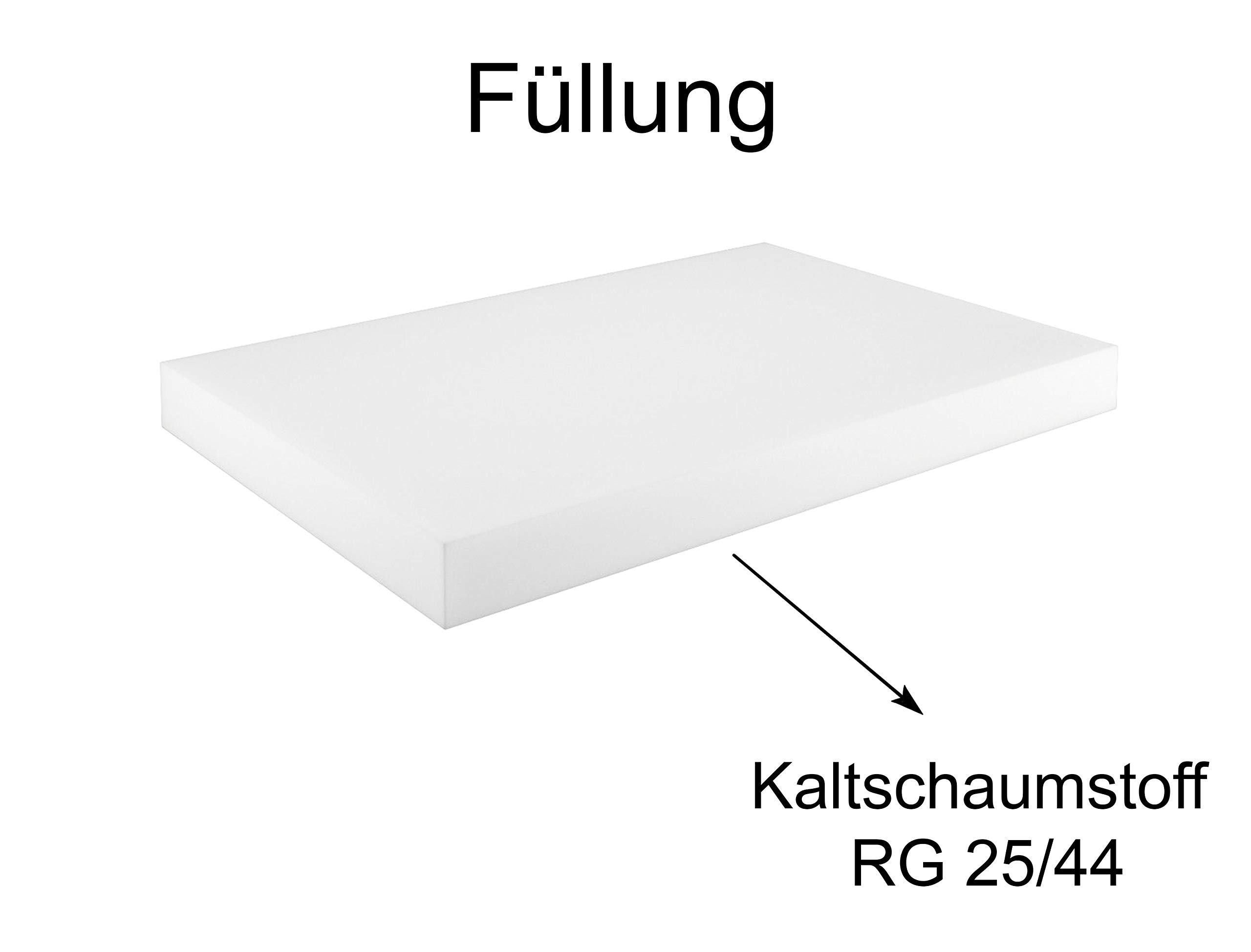 sunnypillow poduszki na palety ze zdejmowaną poszewką, z zimnej pianki, nakładka na palety, poduszka do siedzenia, oparcie do wewnątrz i na zewnątrz Sitzkissen 120x80x15cm szary