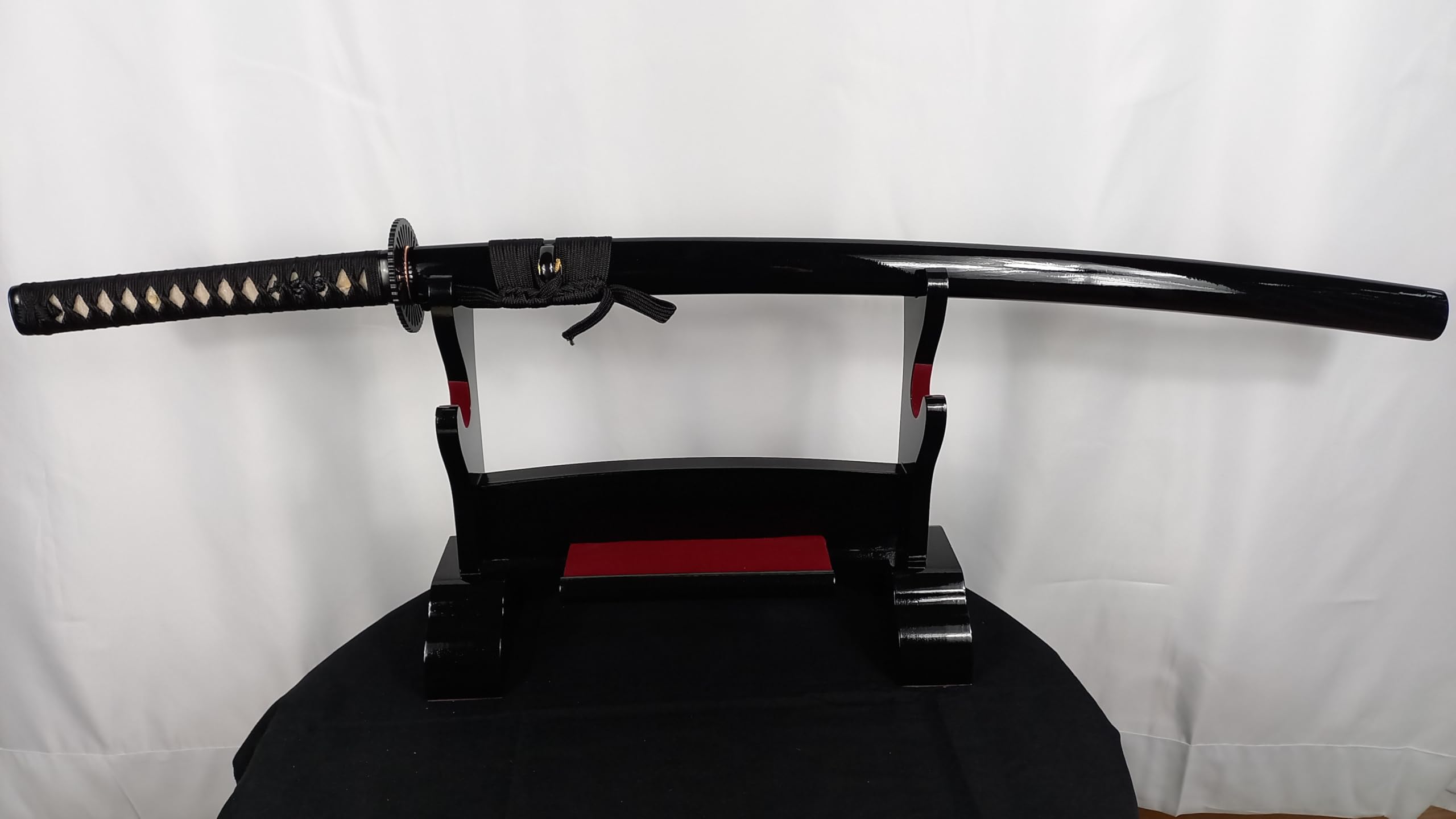 Samurai Metrix Schwerter Katana Schwert - scharf, echt & handgeschmiedet - gefaltetes Katana Schwert ohne Ständer - echtes Japanisches Samurai Sword aus Kohlenstoffstahl - Japan Deko Katanas