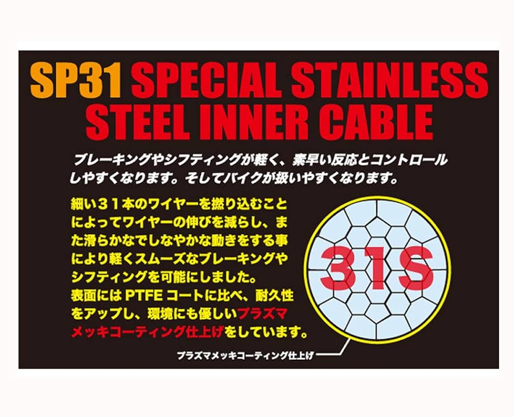 ニッセンケーブル　SP31　ブレーキ用・シフト用セット(カンパ用) 日泉ケーブル ( ニッセンケーブル ) 機械式ケーブル類 SP31