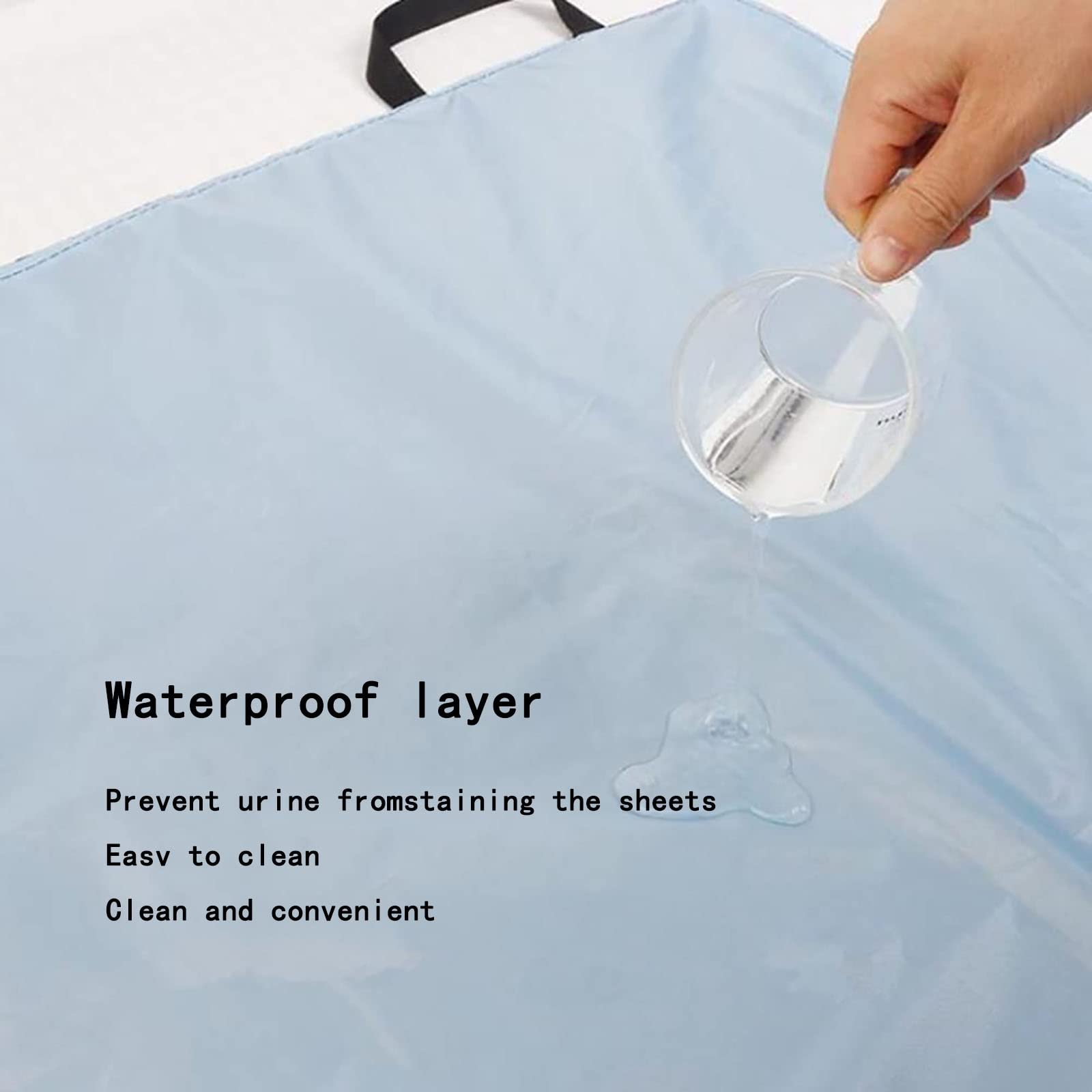 Cinturón de Transferencia Protector de colchón para incontinencia, reutilizable y lavable, para personas obesas, ancianos, para girar, levantar y cambiar de posición. ( Color : A , Size : M(75*140cm)