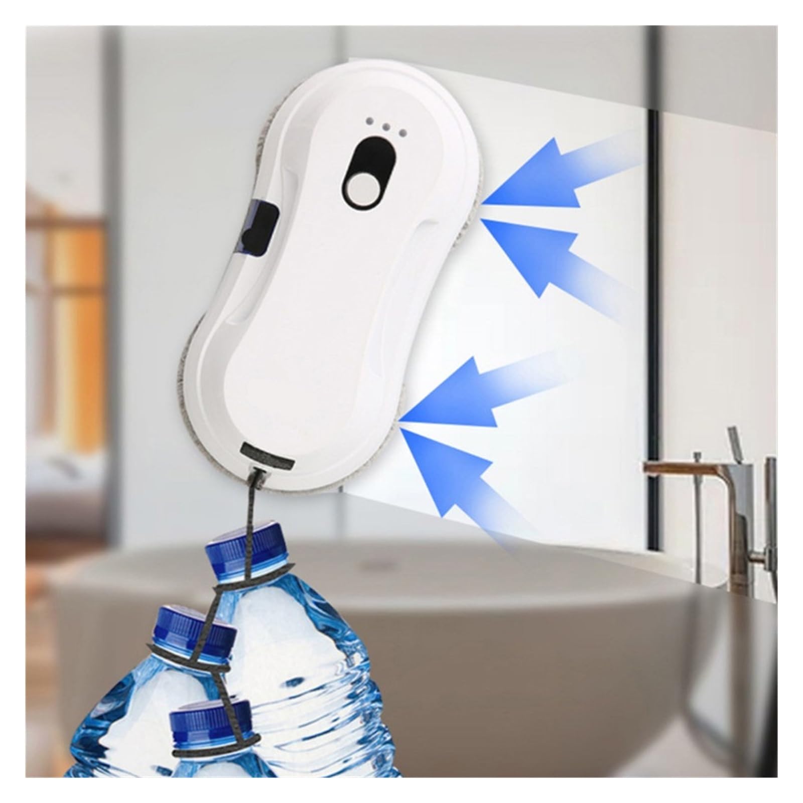 Robot Aspirapolvere For La Pulizia Dei Vetri Lavavetri Elettrico Limpiacristales In Vetro Telecomando For Casa Pulizia Facile Efficiente(Package 1)