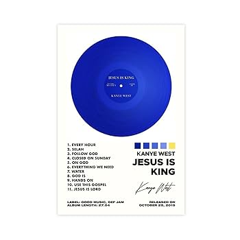 Jesus is King IMAX ポスター　フレーム付き Kanye West Jesus Is King 2019 IMAX Print Wall Art Home Decor