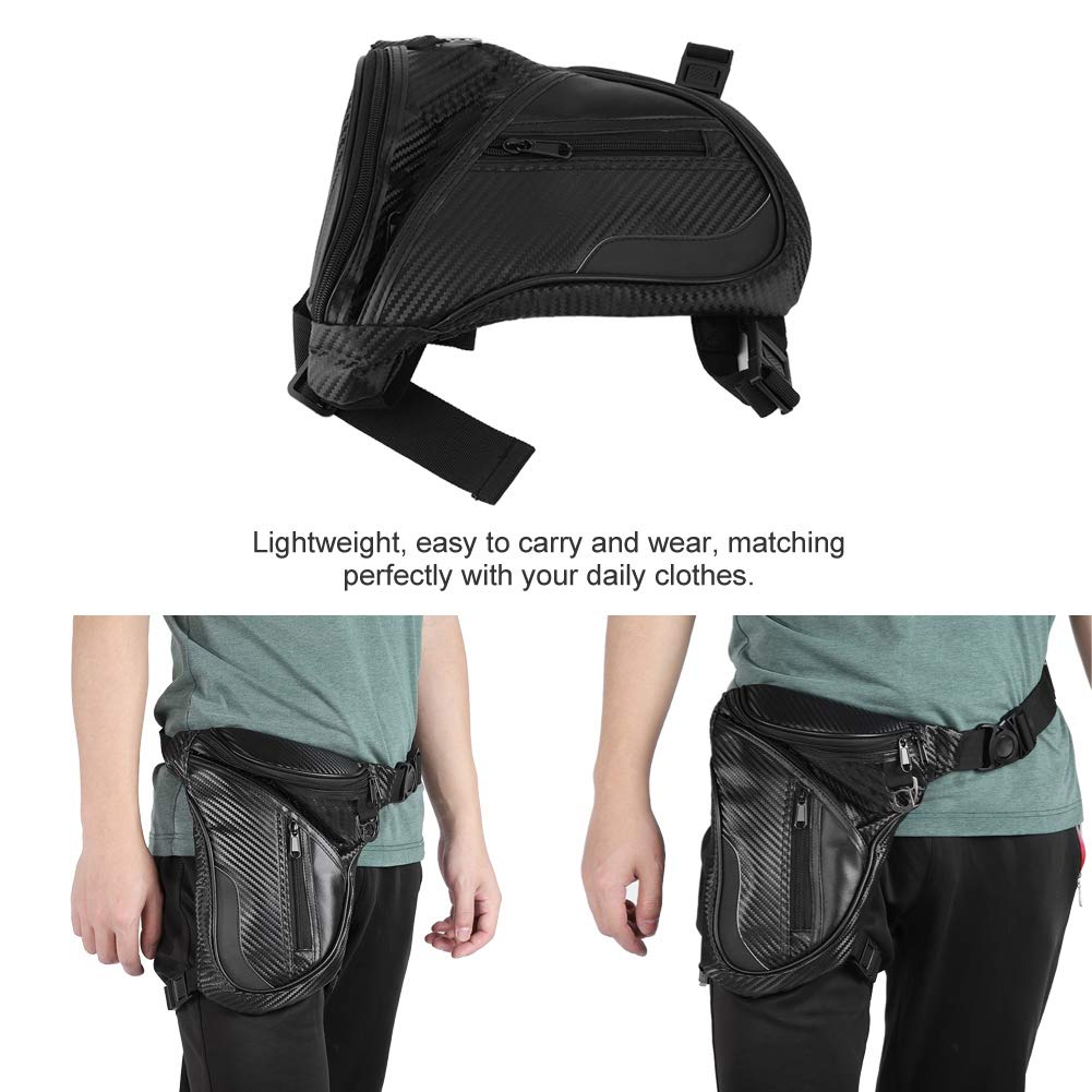 Sacca da gamba per moto, Sacca da gamba per moto alla moda da uomo Resistente borsa da gamba a goccia impermeabile Marsupio da equitazione per uomo Viaggi Escursionismo Arrampicata Ciclismo Sport all'