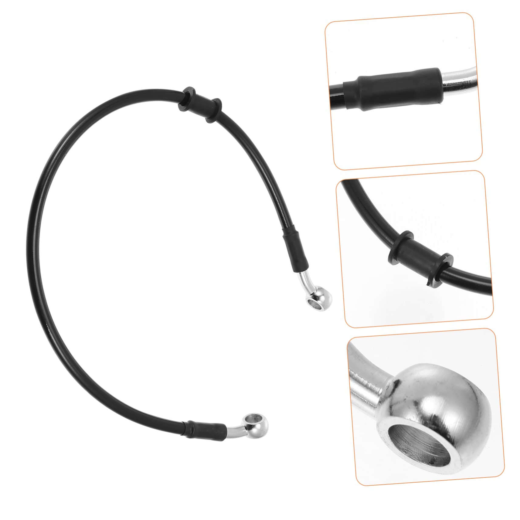 COSMEVIVI 2 Pcs Brake Hose for Motorbike Replacement Wire Kit Front Hoses Nylon Material Compatible Various Bikes