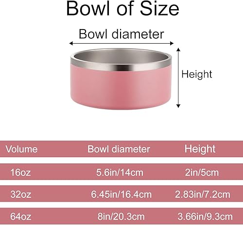 Miniatura 6 de JMIPET Cuencos personalizados para perros de acero inoxidable para perros y gatos, con nombre personalizado con grabado láser, cuenco de agua para