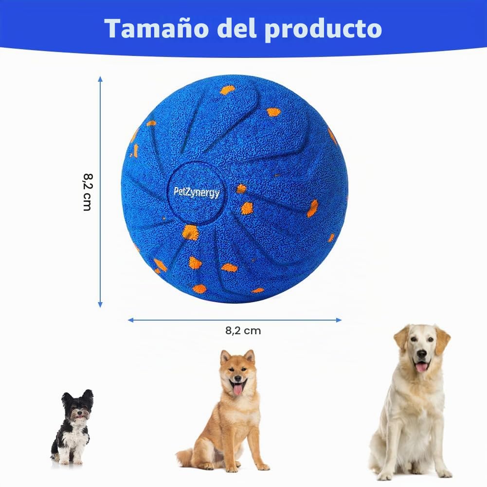 HOTUT Pelota de Juguete Inteligente Recargable por USB, Bola de Auto Rodante para Perros, Smart Jumping Ball para Perros, Pelota Interactiva Perro para Cachorros, Pequeños y Medianos