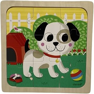 Comprar Puzzle de madera para perro juega al globo de 9 piezas – Puzzle infantil con soporte impreso y marco