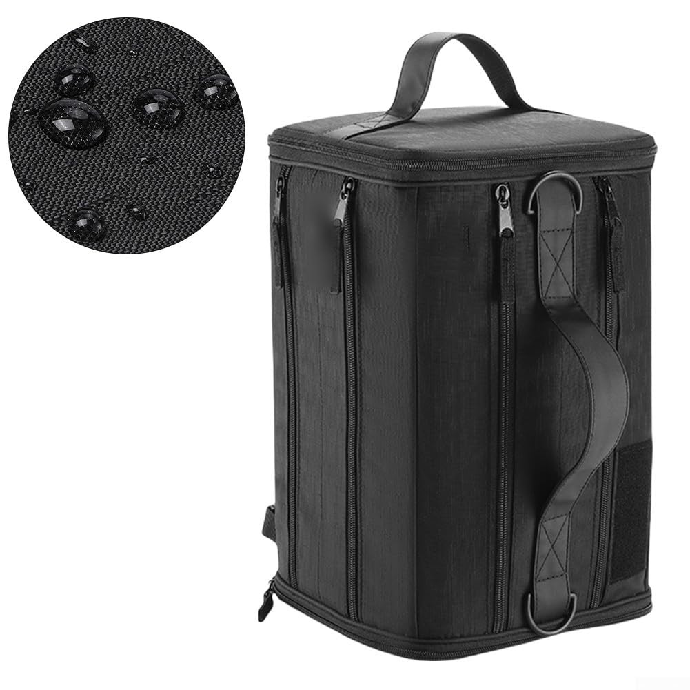 Borsa da bicicletta da 22 litri con scomparto per scarpe indipendente, zaino da ciclismo impermeabile per pendolari e viaggi, 3 vie per trasportare attrezzi sportivi, nero
