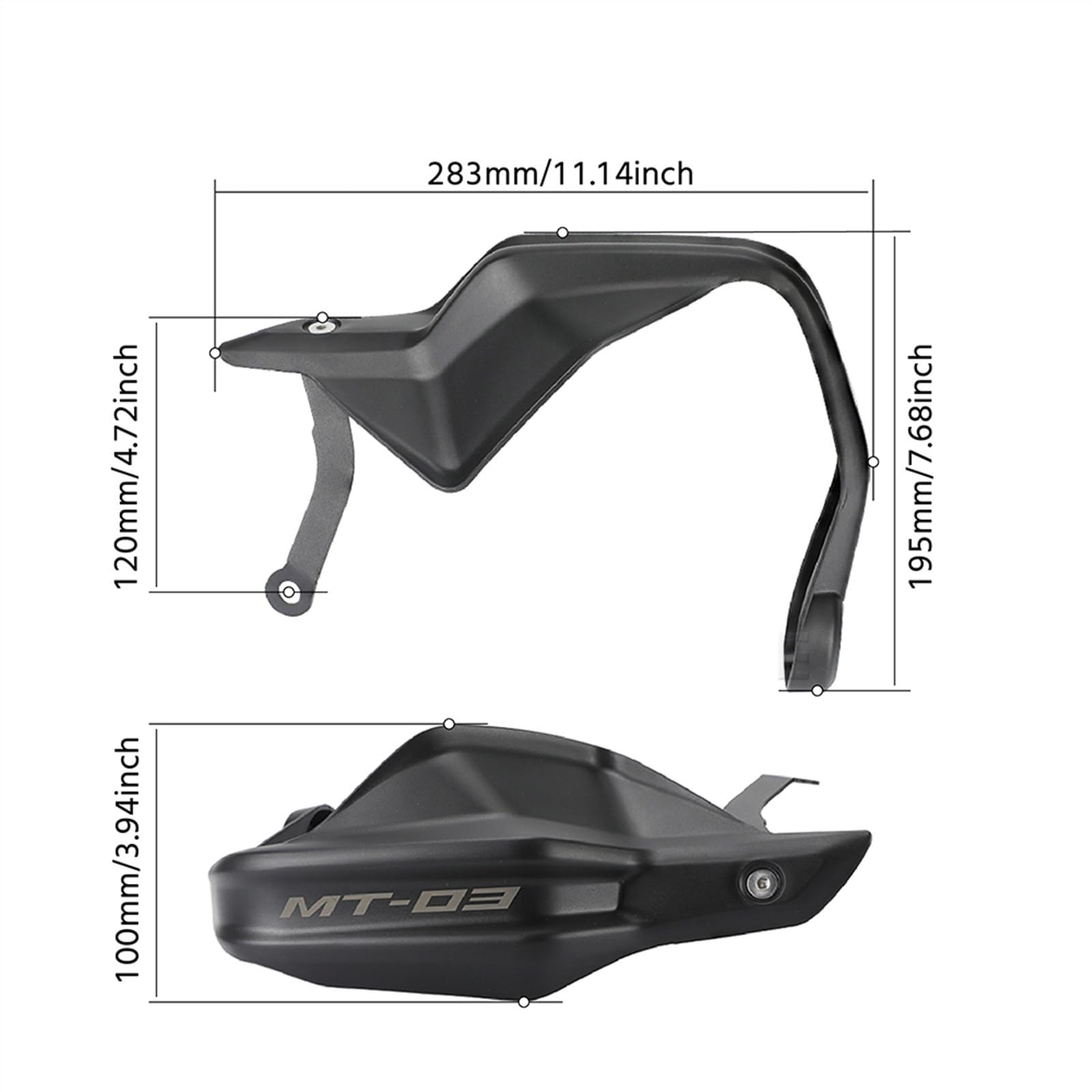 MT 03 25 Scudo Paramani Manubrio per Y&amaha MT03 MT25 2015 2016 2017 2018 2019 2020 2021 2022 2023 Accessori Moto MT-03 MT-25 Protezione Protezione Mano Protezioni Mani
