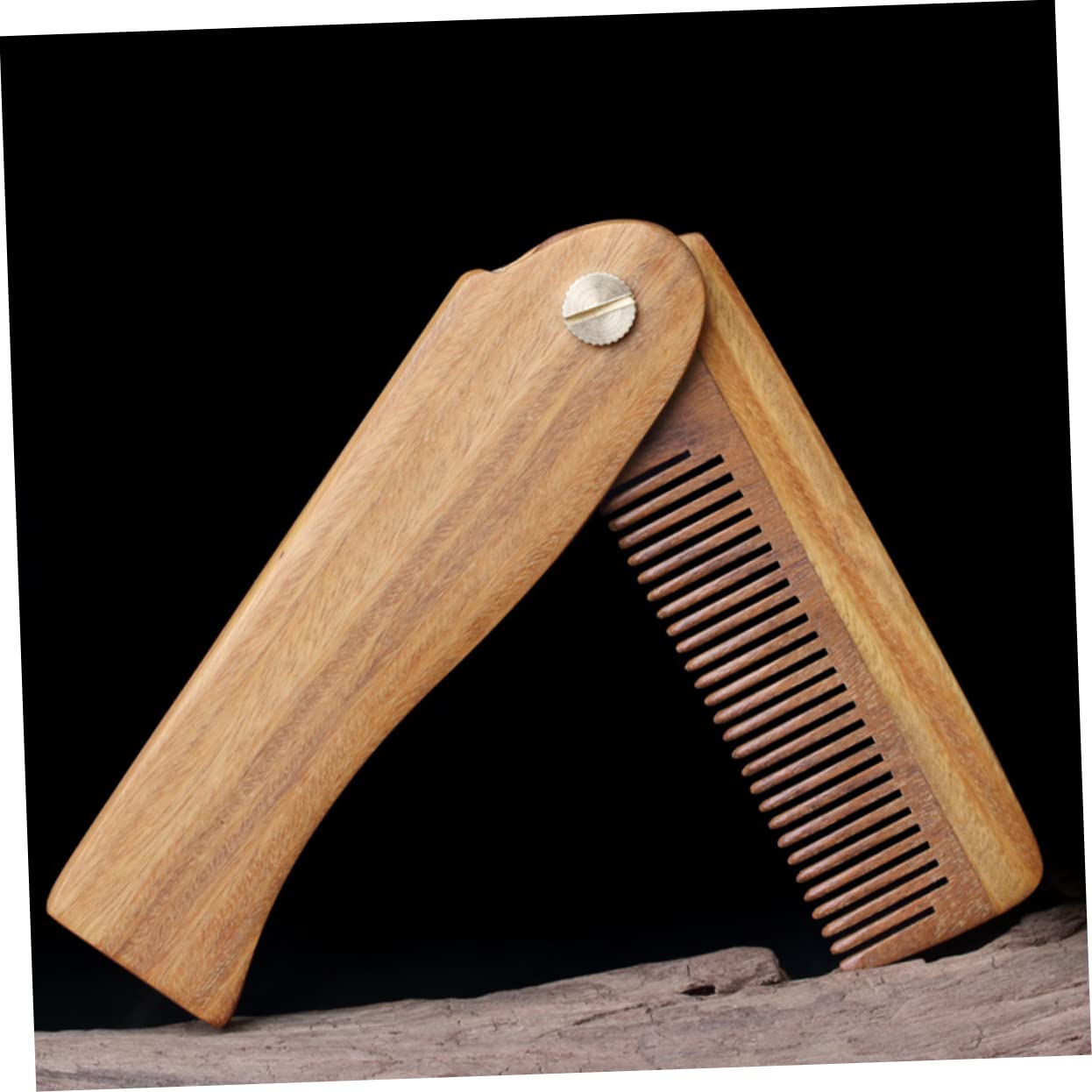 Beavorty 3 Set Pettine Per La Della Barba Pieghevole Pettine Per Design Ergonomico Per Baffi in Legno Fornitura Per Viaggio Uso Domestico
