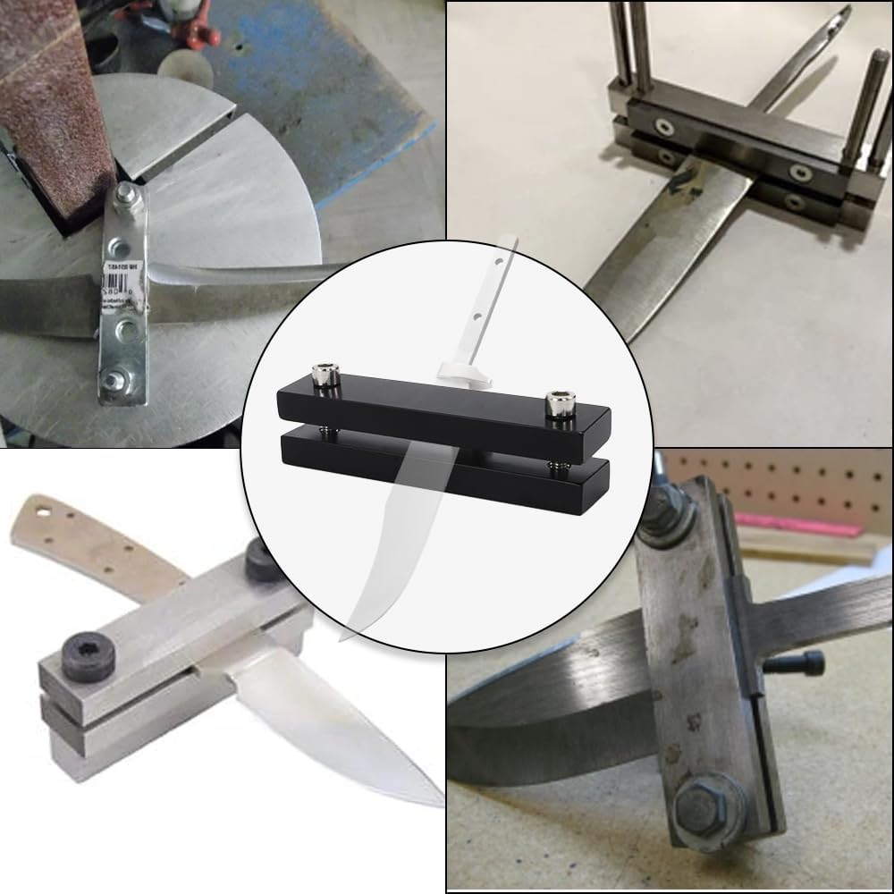 SCOTTCHEN Hardened File Guide Knife Making Tool, Hardened Metal Hardness up to 55, for Belt Sander, Knife Makers file Guide