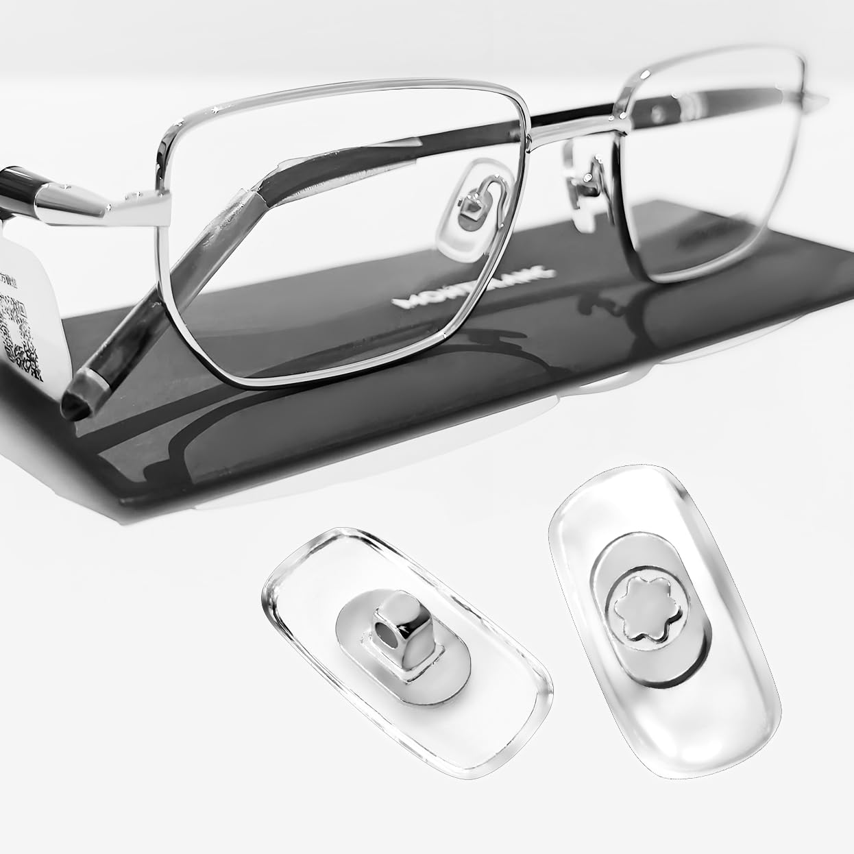 Glasses Case（SILVER) / BanDe na Part Amazon.com: Nose Pads Replacement for MontBlanc Sunglasses
