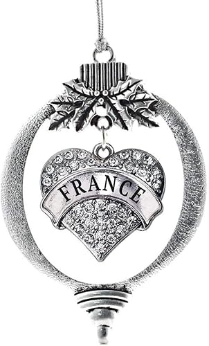 Miniatura 118 de Inspired Silver Adornos festivos de dije de corazón pave de plata con circonitas cúbicas