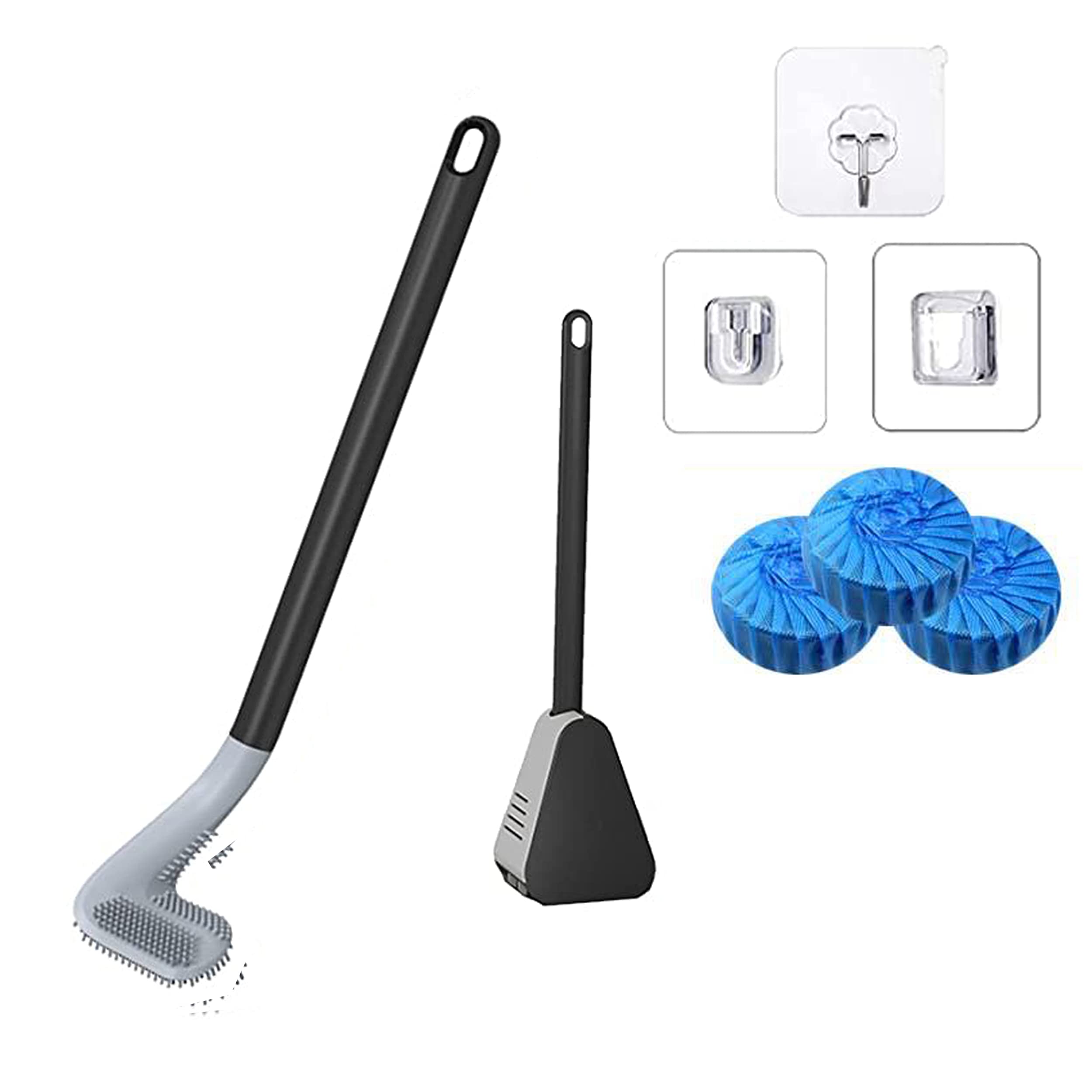 Buy Toilet Brush Set 3pk Toilet Freshener + LongHandled Silicone