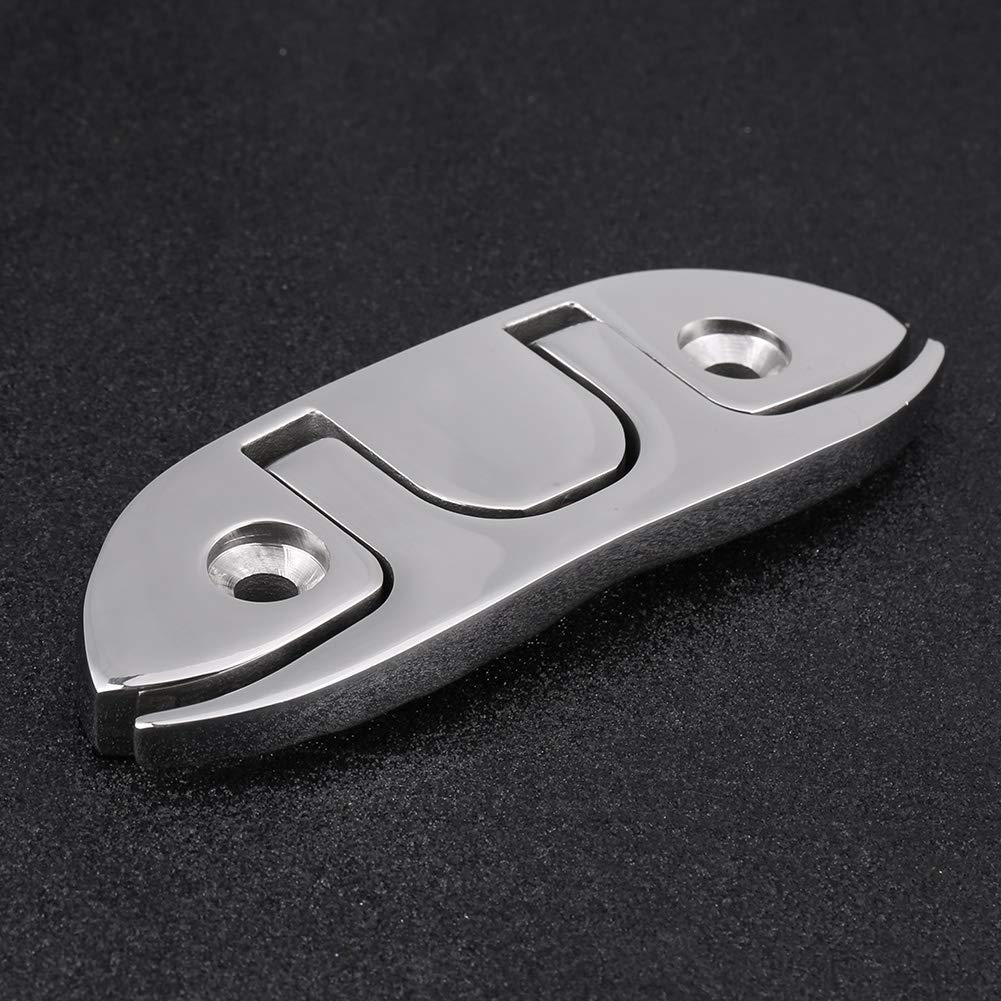 Bitta sostituzione per barche, Marine Boat Flip Up 4 1/2 "Bitta pieghevole Dock Boat Cleat Acciaio inossidabile con elementi di fissaggio sostituzione per barche Marine Kayak e Dock