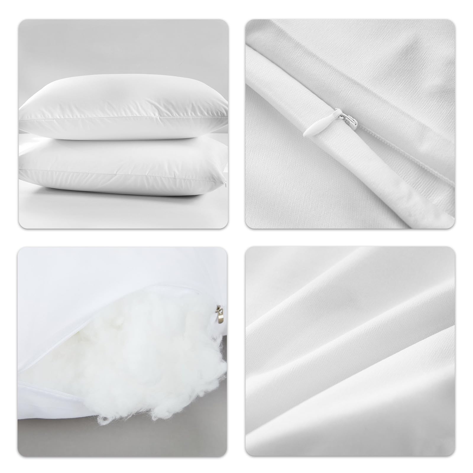 Alternatives Kissen, sicherer Schutz, Premium für Ruhe, elastisches Daunen-Alternativkissen, maschinenwaschbar, daunenähnliche Kerne