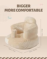Vista 51 de Asiento inflable para bebés de 3 a 36 meses, silla de bebé con bomba de aire integrada, asiento de piso para bebé, asiento Bumbo para aprender a