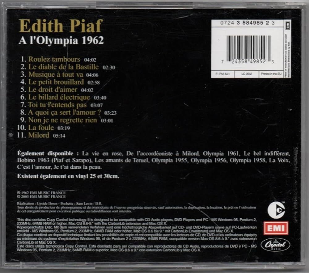 Amazon.co.jp: Olympia 1962: ミュージック