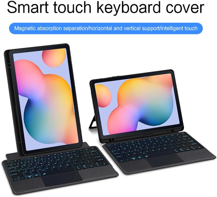 Backlit Keyboard Case for Galaxy Tab S6 Lite 10.4" Keyboard with Touchpad Portrait Mode Backlight Magnetic Detachable Touch Keyboard Case
