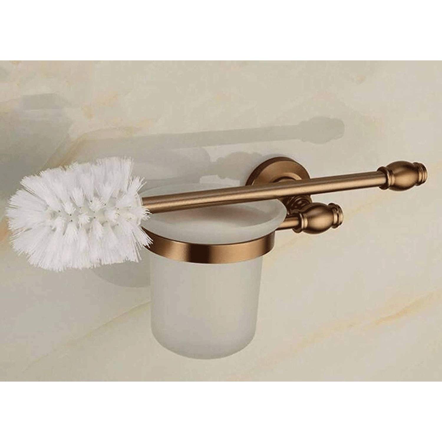 Portascopino da parete per WC, in alluminio resistente alla ruggine, strumento per la pulizia del bagno per un'organizzazione efficiente dello spazio