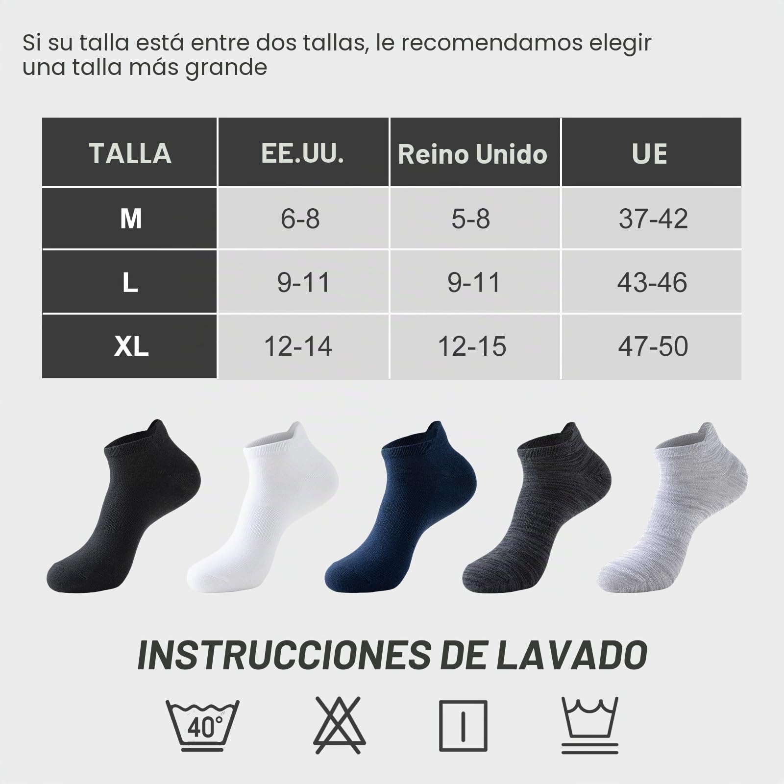 Niorasen Calcetines Tobilleros Hombre de Bambú 43-46, Calcetines Cortos Mujer 37-42, Calcetines Trabajo, Calcetines Transpirables Deporte de Running y Ciclismo, Antiampollas, Extrasuaves, 6 Pares
