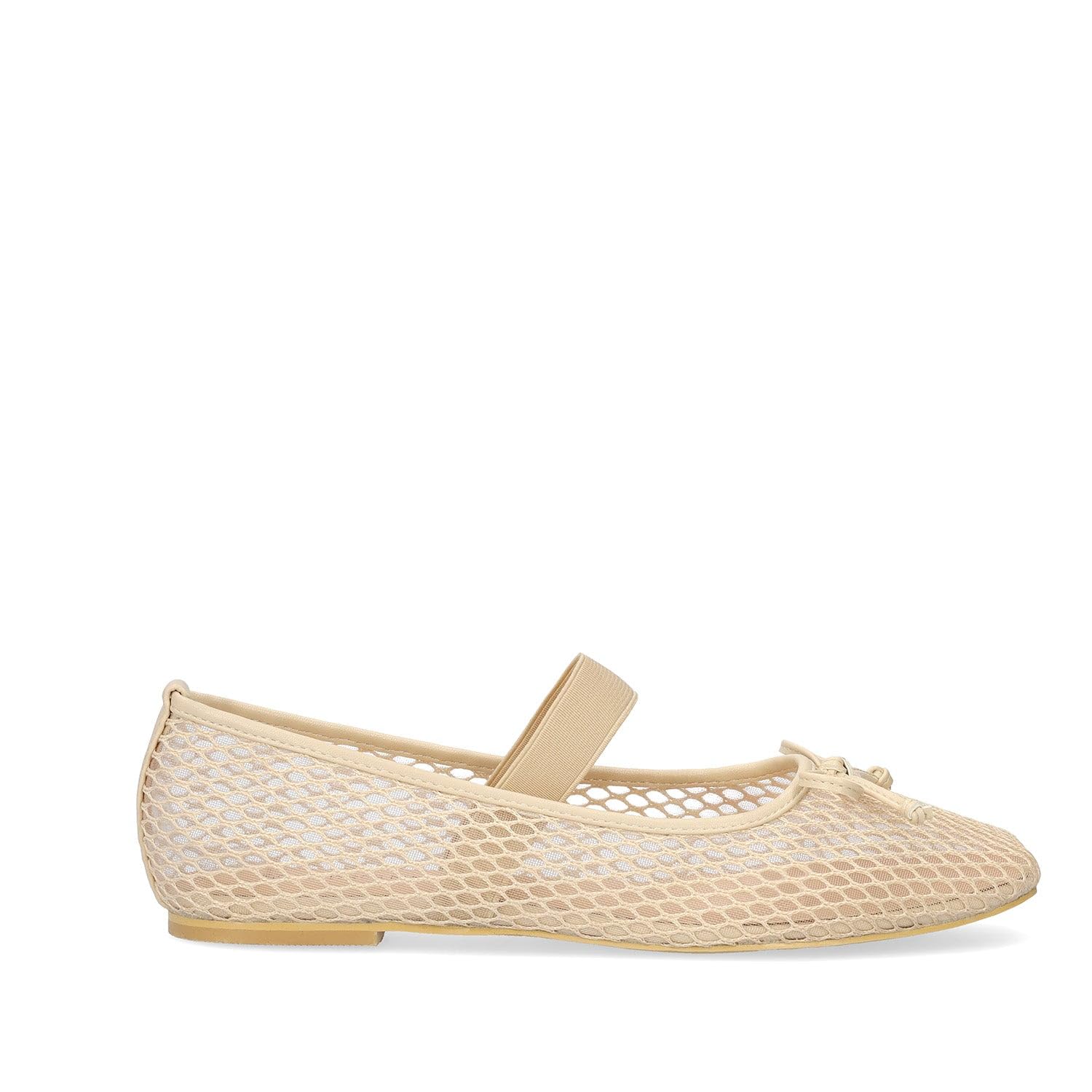 Andrés Machado Ballerine Donna in Rete – AM6062 | Scarpe Basse con Cinturino Elastico e Fiocco | Punta Quadrata | Taglie Piccole e Grandi 32–35/42–46 EU